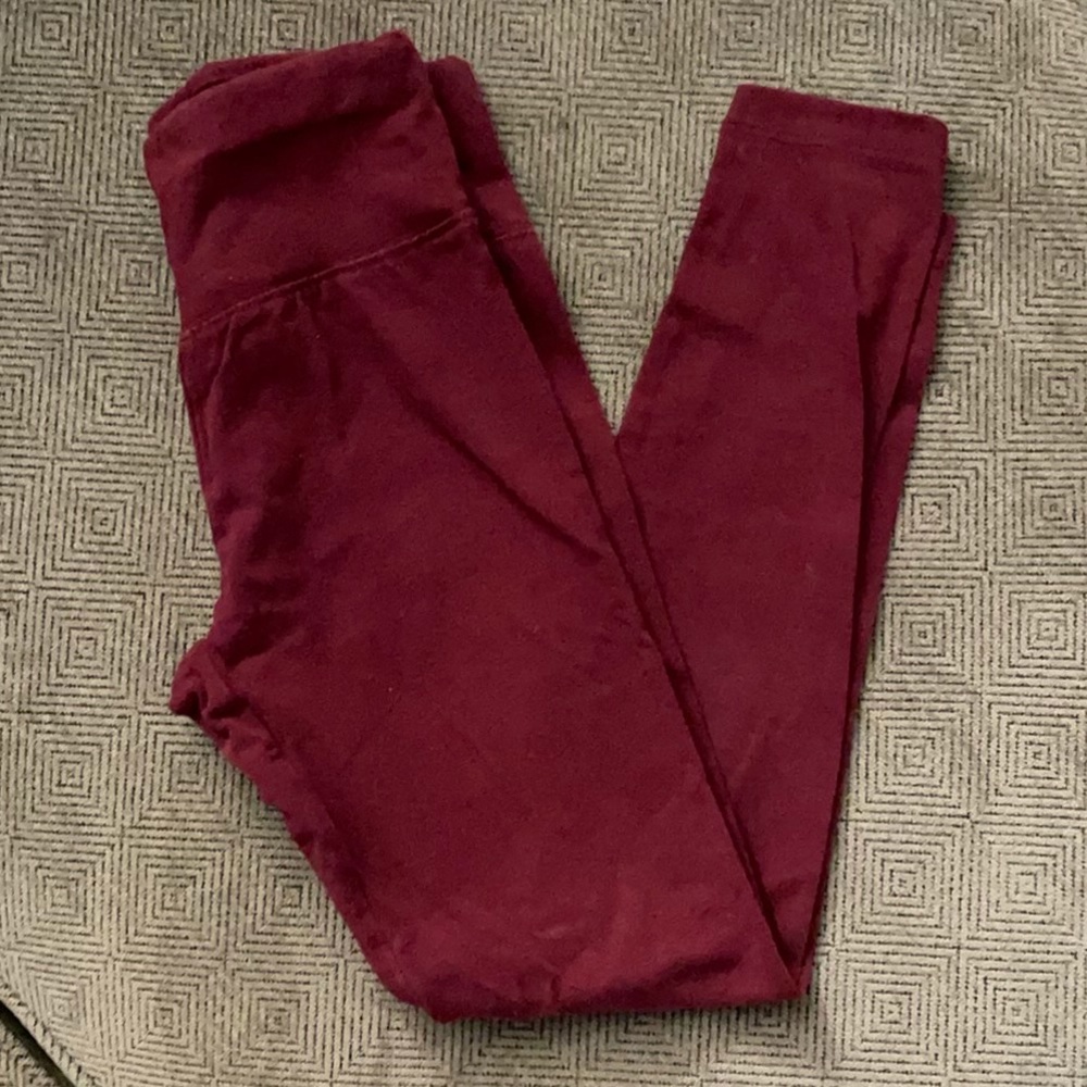 Maroon JUSTICE leggings